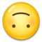 Upside-Down Face emoji on LG